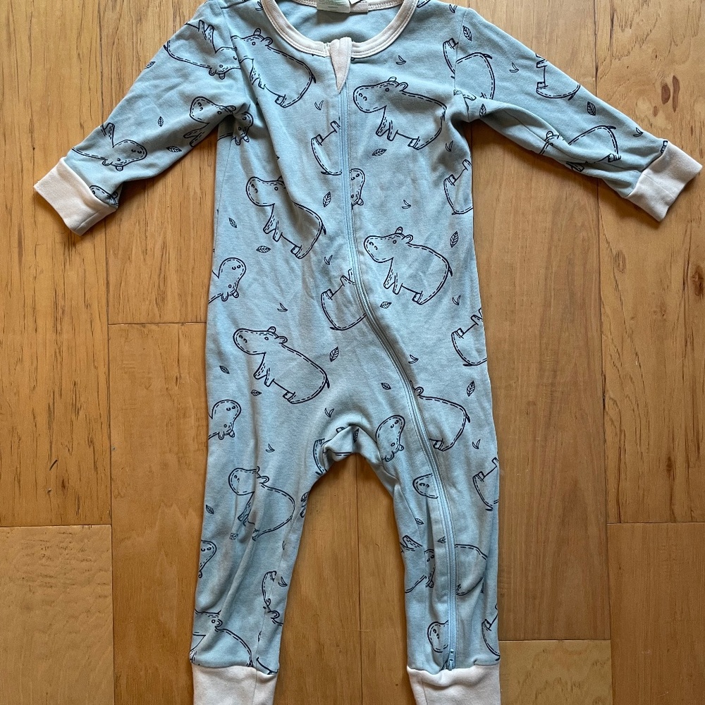 PARADE ORGANICS hippo romper 18-24M